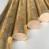 Round brass bar rod stock in various diameters for precision CNC machining