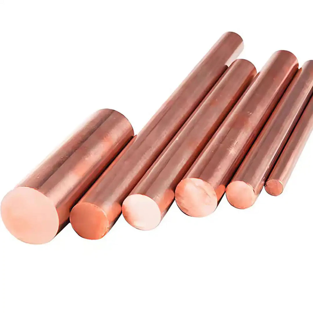 Industrial grade pure copper bar for bulk CNC production, precision parts and electrical applications