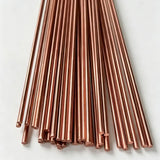Small pure copper 110 round bar machined into electrical connector pins and terminals