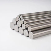 Solid titanium alloy bar stock in various diameters, Gr2 and Gr5 grades available