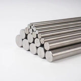 Solid titanium alloy bar stock in various diameters, Gr2 and Gr5 grades available
