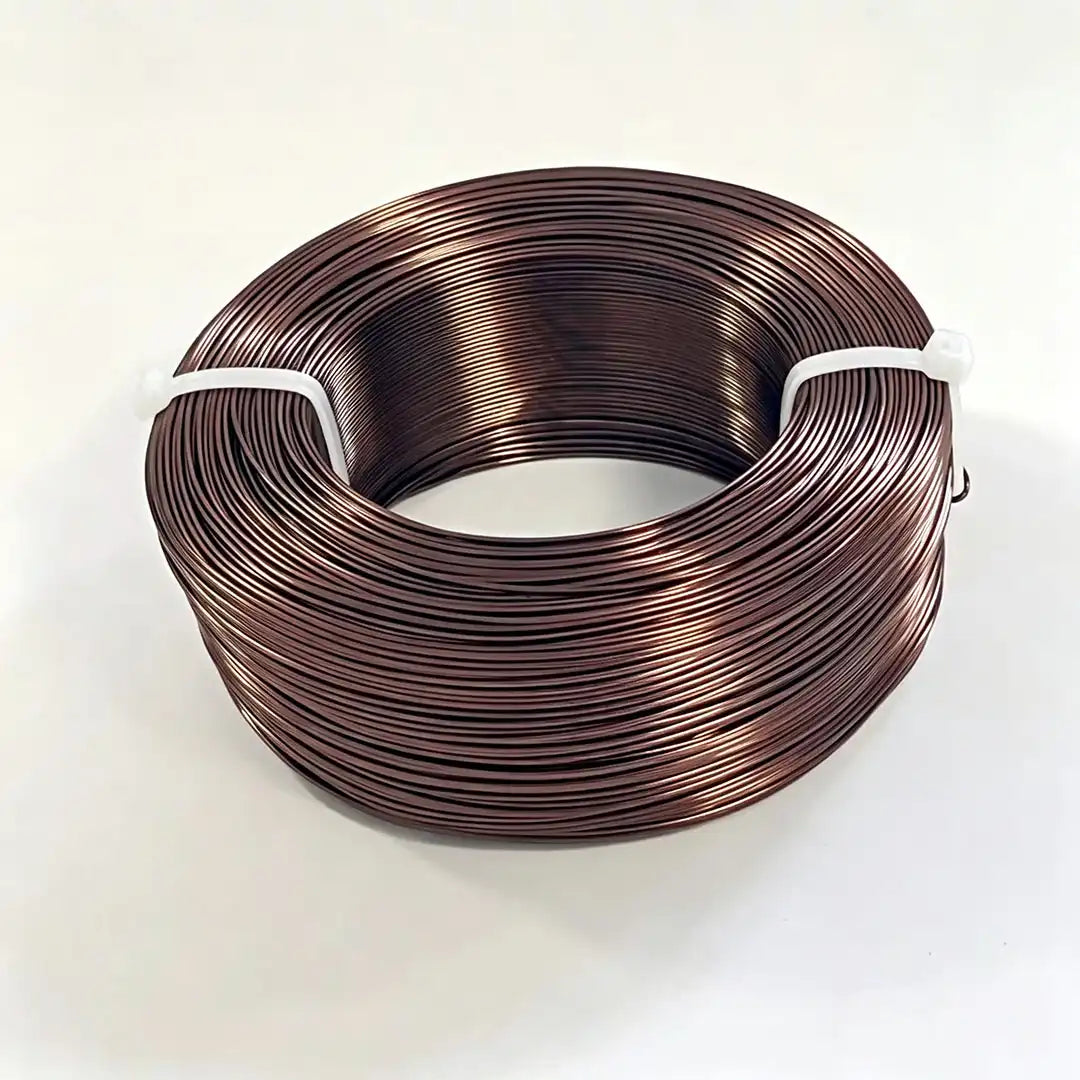 DIY Aluminum Wire 15# dark brown DIA 1.0mm (0.0394")