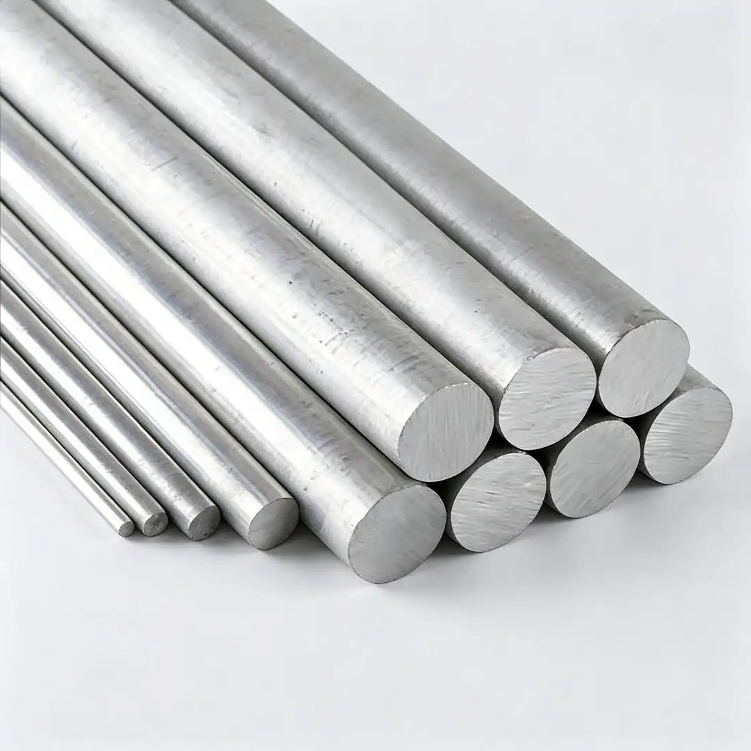 CNC shafts and flanges made from 7/8 inch 6061 aluminum bar