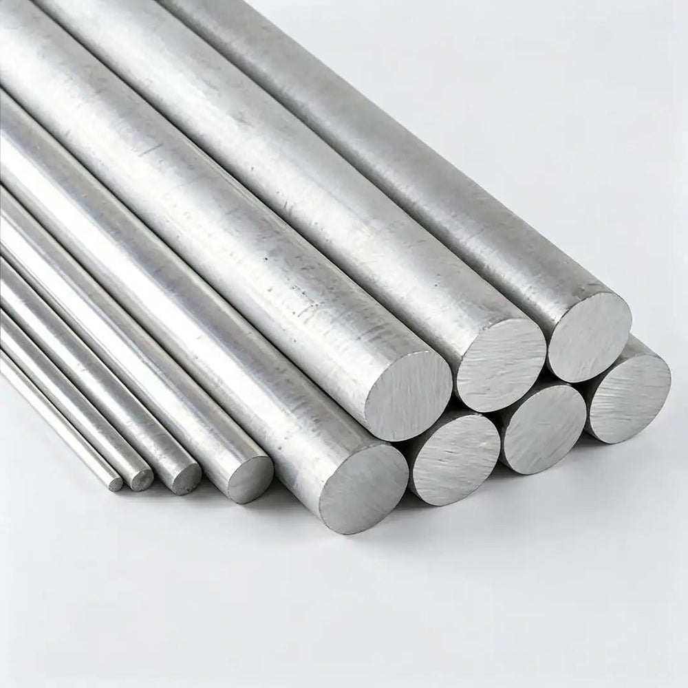 CNC shafts and flanges made from 7/8 inch 6061 aluminum bar