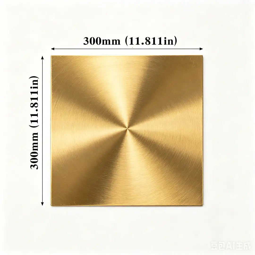 C27200 Brass Sheet Thk 0.5mm (0.02") Copper plate Custom cutting