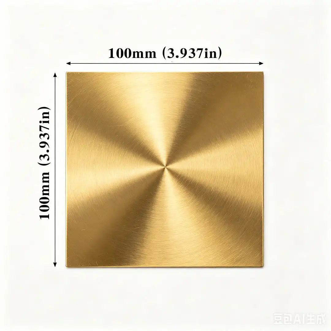 C27200 Brass Sheet Thk 0.5mm (0.02") Copper plate Custom cutting