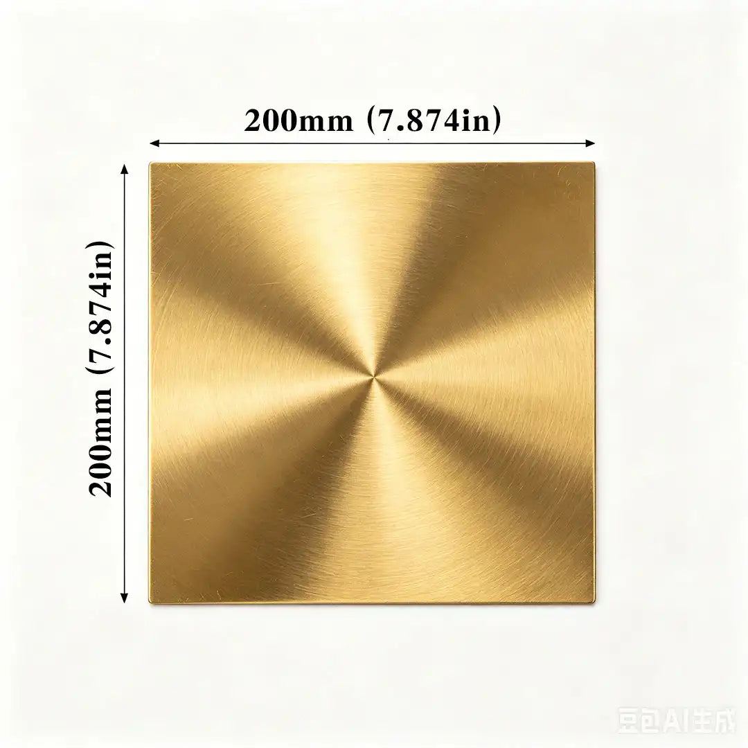 C27200 Brass Sheet Thk 0.5mm (0.02") Copper plate Custom cutting