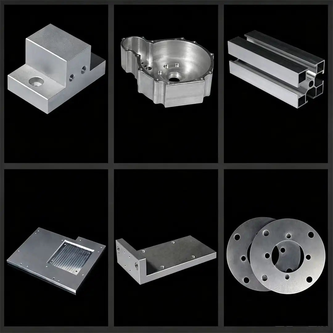 L 100mm x W 100mm Aluminum Plate Material Machining