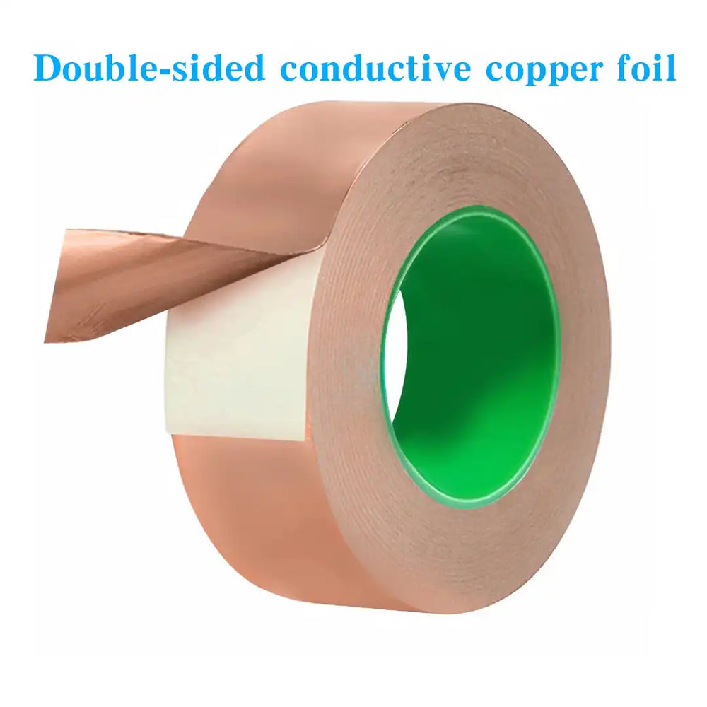 Double-sided conductive adhesive backed copper foil with conductive acrylic adhesive