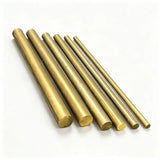 Precision cut-to-length brass bar pieces with ±2mm cutting tolerance