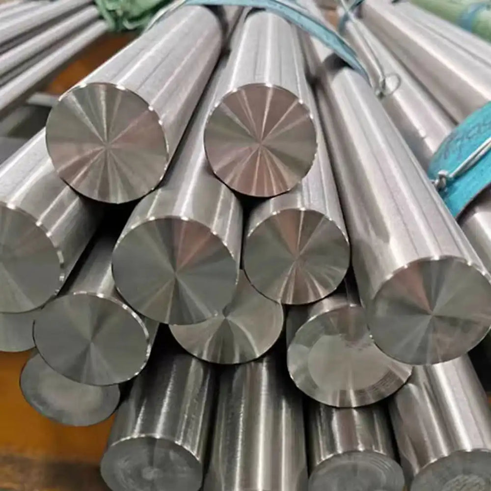 Bulk titanium alloy round bars wholesale supplier, ASTM B347 certified, black and bright finish