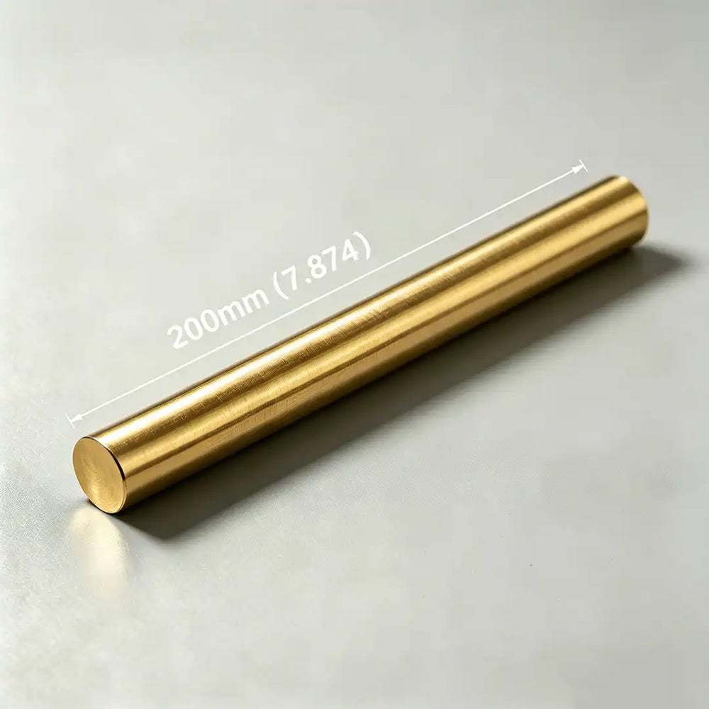 Precision custom length cutting service for solid brass round bars