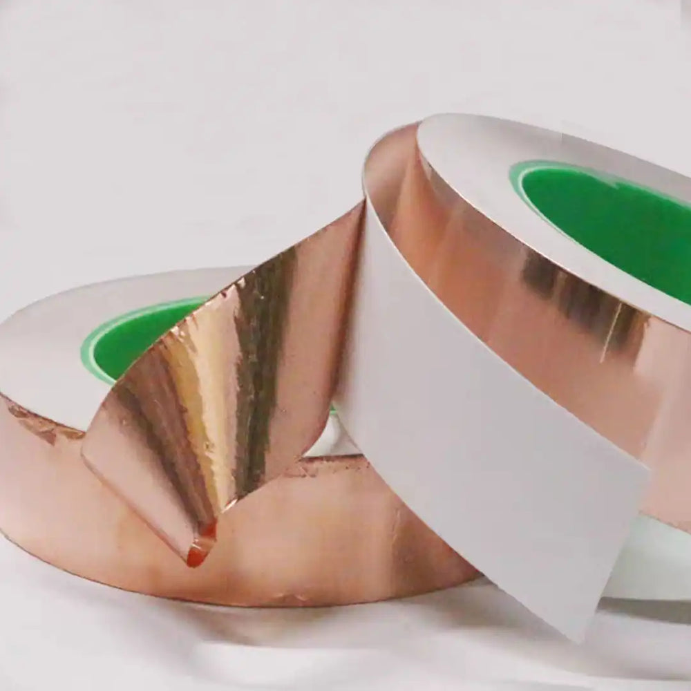 Single-sided conductive self-adhesive copper foil applied for EMI shielding and insulation