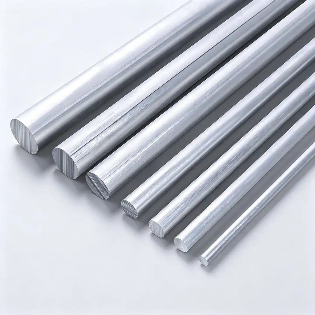 Small diameter 6061 aluminum rod cut to straight lengths