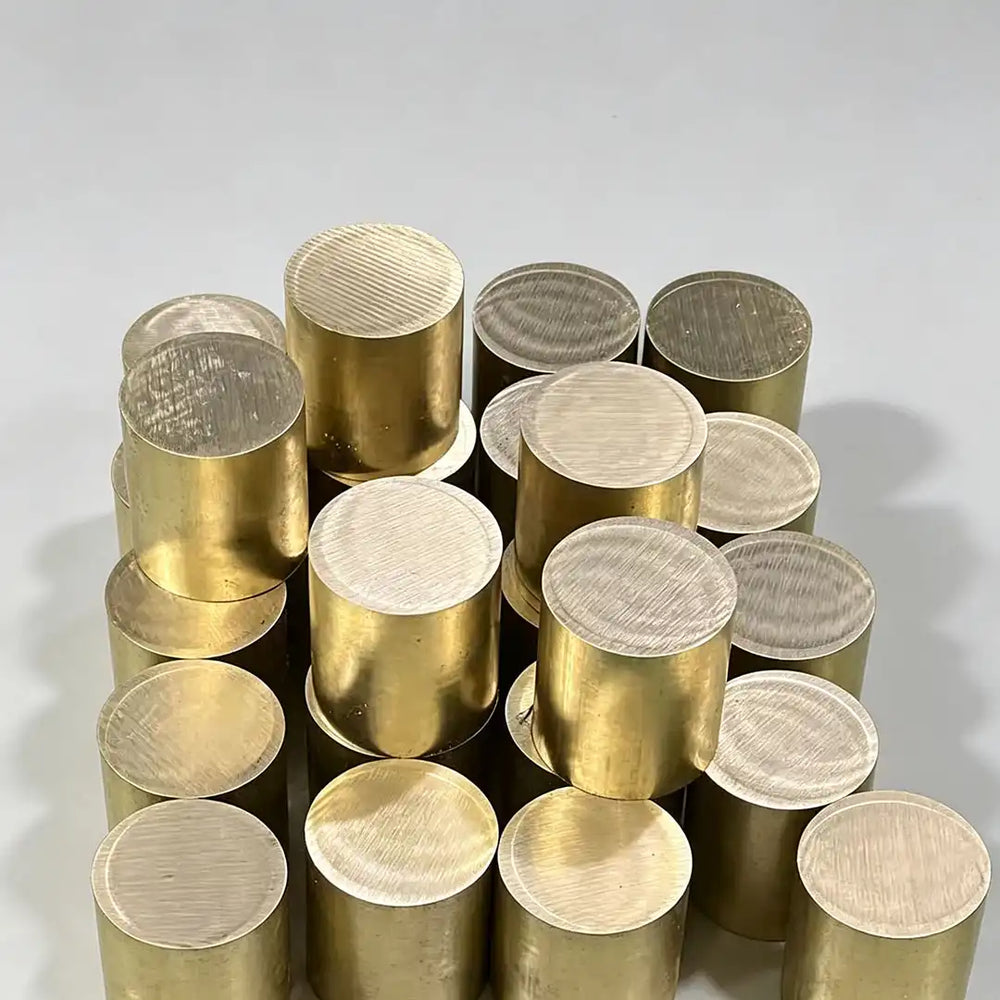 Square brass bar stock for machine keys, hinges, and decorative grilles