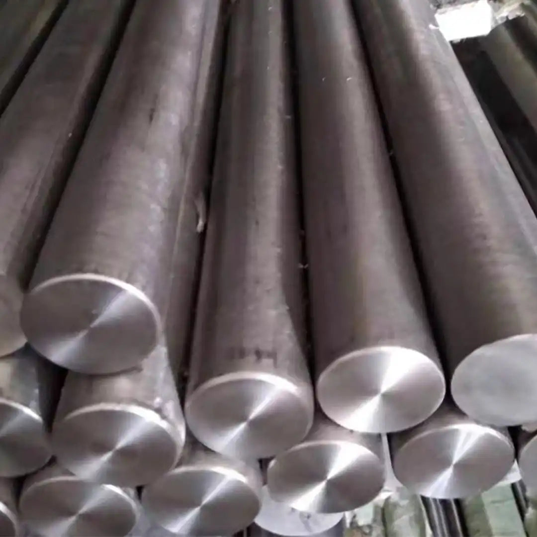 Titanium alloy round bar with precision turned and polished bright surface finish